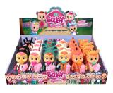 OBL10045422 - 5.5寸实身哭泣娃娃带流眼泪功能带奶瓶，奶嘴，领巾。6款24PC混装