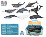 OBL10045799 - 8只38CM搪胶充棉海洋动物展示盒装