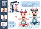 OBL10046223 - 电动鹿灯光音乐PC透明齿轮