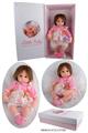 OBL10049038 - 45厘米带仿真胎毛娃娃软胶娃娃重生娃娃仿真初生儿带15声IC,按双手发声，带磁性奶嘴，液态奶瓶，尿不湿