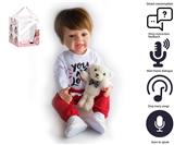 OBL10049702 - 55cm重生娃娃高仿真婴儿娃娃（假发套）带奶瓶，磁性奶嘴，尿布，出生卡,毛绒娃娃，带智能对话，学舌功能