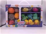 OBL10051385 - 益智手抓球+仿真动物+小黄鸭,戏水,BB哨,发声,搪胶软胶产品