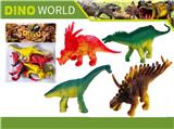OBL10053735 - 实心恐龙套装 4PCS