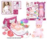 OBL10055685 - 14寸搪胶娃娃护理单肩包套装（喝水，尿尿，12声IC）