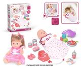 OBL10055736 - 14寸搪胶娃娃护理睡袋套装（喝水，尿尿，12声IC）
