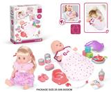 OBL10055740 - 14寸搪胶娃娃护理睡袋套装（喝水，尿尿，12声IC）