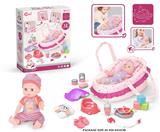 OBL10055775 - 14寸搪胶娃娃护理手提篮套装（喝水，尿尿，12声IC）