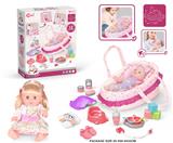 OBL10055781 - 14寸搪胶娃娃护理手提篮套装（喝水，尿尿，12声IC）