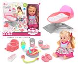 OBL10055823 - 14寸搪胶娃娃床套装（12声）