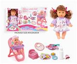 OBL10055985 - 四声9寸女孩娃娃餐椅套装