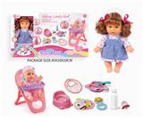 OBL10055986 - 四声9寸女孩娃娃餐椅套装