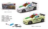OBL10056743 - 1:18电动万向大黄蜂音乐警车带3D灯光包电（3.7V锂电池+USB数据线）