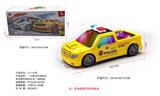 OBL10056746 - 1:18电动万向的士头音乐警车带3D灯光