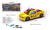 OBL10056747 - 1:18电动万向的士头音乐警车带3D灯光包电（3.7V锂电池+USB数据线）