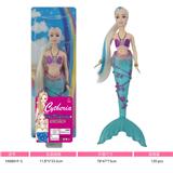 OBL10057550 - 11寸实身长发美人鱼公主 带灯光和音乐功能     包电：3粒LR44纽扣电池