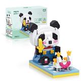 OBL10061206 - 微颗粒积木-王子熊猫
手机支架（354PCS）