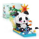 OBL10061210 - 微颗粒积木-戏水熊猫
手机支架（444PCS）