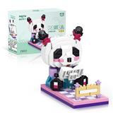 OBL10061226 - 微颗粒积木-抱书熊猫
手机支架（326PCS）