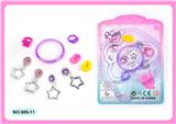 OBL10061541 - 跨境女孩玩具公主仙女棒魔棒电镀皇冠饰品宝石水晶装扮过家家新款DIY套装