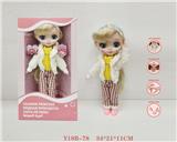 OBL10063844 - 1211关节可活动英语语音彩妆4D会眨眼大头时尚娃娃