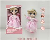 OBL10063847 - 1211关节可活动英语语音彩妆4D会眨眼大头时尚娃娃