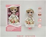 OBL10063853 - 1211关节可活动英语语音彩妆4D会眨眼大头时尚娃娃