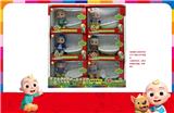 OBL10065470 - 第4代6.5寸实身COCOMELON娃娃带4条不同主题曲【90】秒带一个戏水浴池   6款混装6PC混装