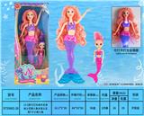 OBL10066395 - 13.5英寸灯光音乐实身迪士尼美人鱼长发公主配7寸小美人鱼