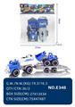 OBL10067279 - 蓝色洒水车拖铲车