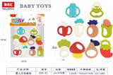 OBL10067404 - 婴儿牙胶摇铃系列10PCS