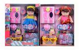 OBL10069590 - 10寸搪胶发声女娃娃配装扮用品两款混装