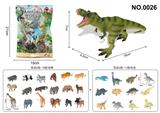 OBL10069937 - 实心咆哮霸王龙+6款实习小恐龙+6款实心野生动物