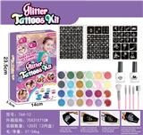 OBL10070701 - 彩色舞台闪粉化妆纹身套装