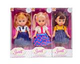 OBL10071893 - 10寸空身3D眼时尚肥童娃娃带音乐