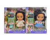 OBL10071912 - 8寸全身搪胶魔法满屋娃娃带音乐带配件