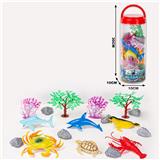 OBL10072349 - 海洋动物套装（17PCS）