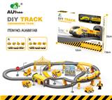 OBL10072931 - 电动工程轨道火车套2款混装(轨道带声)92PCS