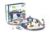 OBL10072944 - DIY电动城市轨道列车（带声轨道）+IC红绿灯（70PCS）
