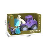 OBL10075844 - 环保麦秆色滑行工程车（推土车）