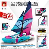 OBL10078794 - 219+PCS最新款科技件系列拼装积木之极速游艇(彩盒采用精美UV和烫金工艺）