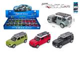 OBL10079004 - 1:36卫士（旅行架）合金回力跑车,门可开（一款4色（随机3色）混装，16只装一展示盒）