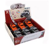 OBL10079163 - 1:32福特皮卡合金回力大轮车,2开门，（1款3色混装6只装一展示盒）