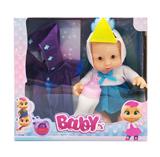 OBL10080364 - 8寸空身带音乐弯脚肥童娃娃 带换装衣服+奶瓶