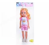 OBL10080848 - 18寸空心肥童音乐娃娃（IC;英文音乐）+（心型包包）套装