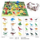 OBL10081977 - 空心艳色恐龙12只+
12只4寸恐龙+1地图