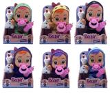 OBL10082303 - 搪胶雪宝、14寸搪胶冰雪哭泣娃娃带四声音乐cry Babies-Tutti Fritti带流眼泪功能，带吸水奶瓶，带奶嘴  6款毛绒布料版混装