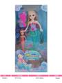 OBL10086334 - 9寸实身音乐灯光美人鱼芭比娃娃加7寸灯光美人鱼加梳子