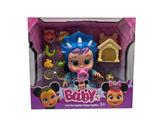 OBL10086899 - 14寸搪胶哭泣娃娃带四声音乐cry Babies-Tutti Fritti带流眼泪功能、奶嘴、狗窝、宠物狗、香蕉吸塑配件