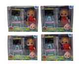 OBL10086903 - 10寸搪胶cocomelon超级宝贝带四声音乐DAD .Mother.Angry.CryCOCO带塞棉小熊、黑板吸塑配件