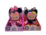 OBL10086920 - 豪华版第14代10寸搪胶带四声音乐cry Babies-Tutti Fritti带流眼泪功能，带吸水奶瓶，带奶嘴  。毛绒带加暖功能。衣服2件套2款混装